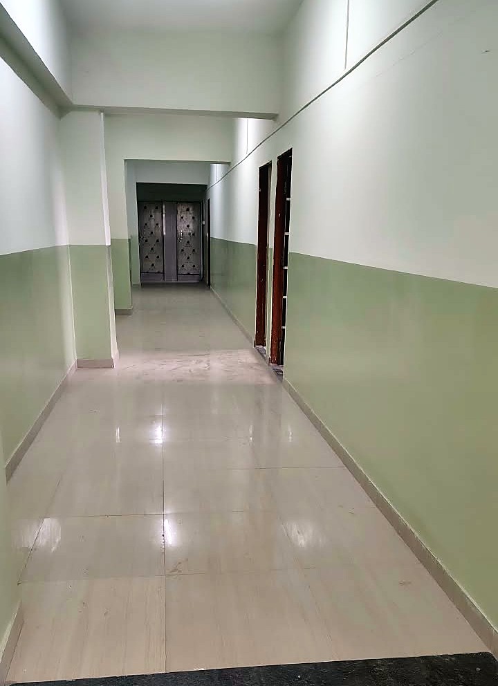 Wide corridor in the KNPIEMS hostel block